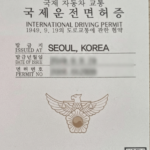 국제 운전 면허증